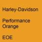 Preview: Harley-Davidson, Performance Orange, EOE.